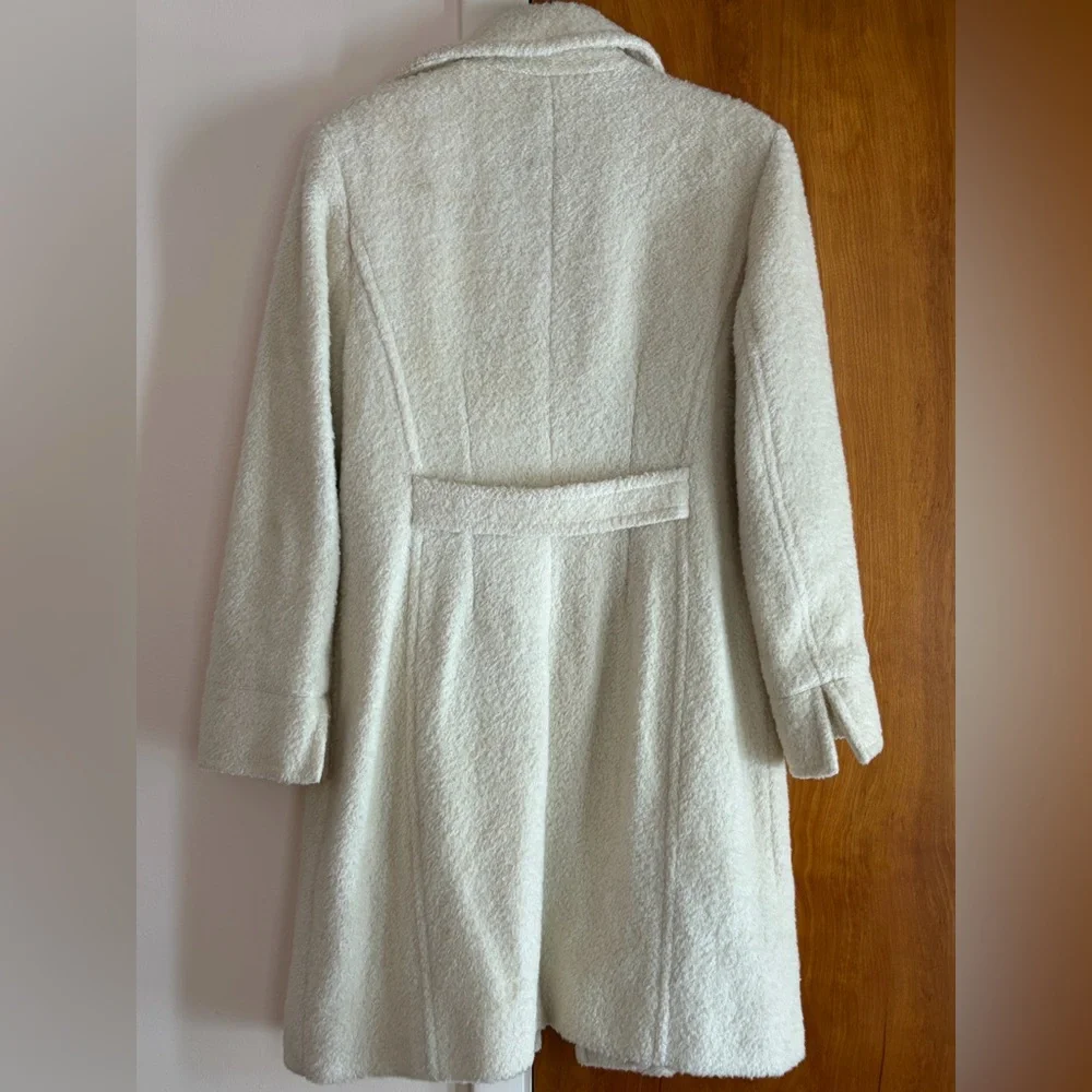 Nine West Cream Wool Coat - Picture 2 of 13